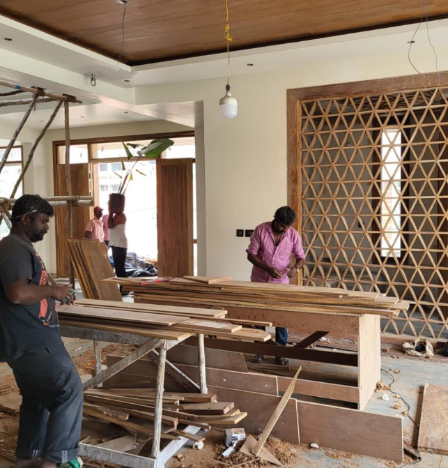 Residential construction project in Jayanagar, Tumkur by Omkar Infra